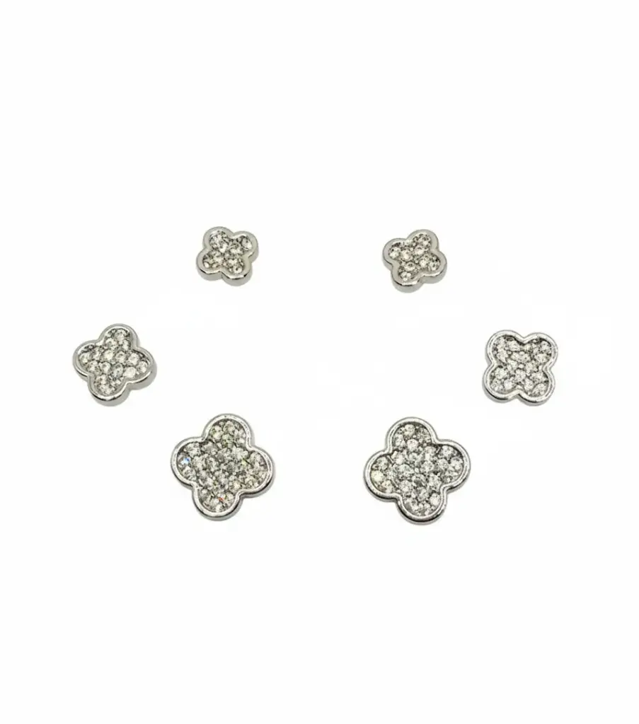 Floral Petal Trio Earrings