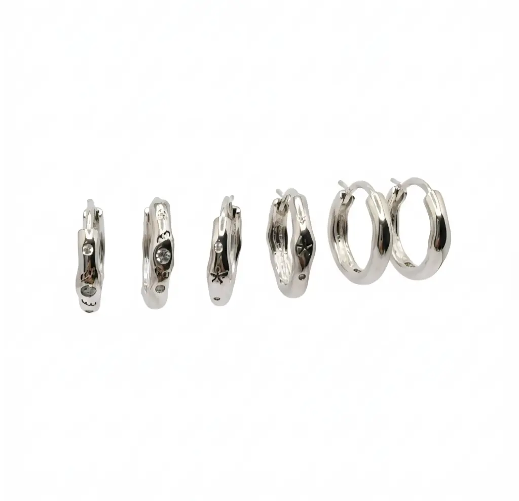 Silver Hoops