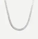 Classic Silver Tennis Necklace