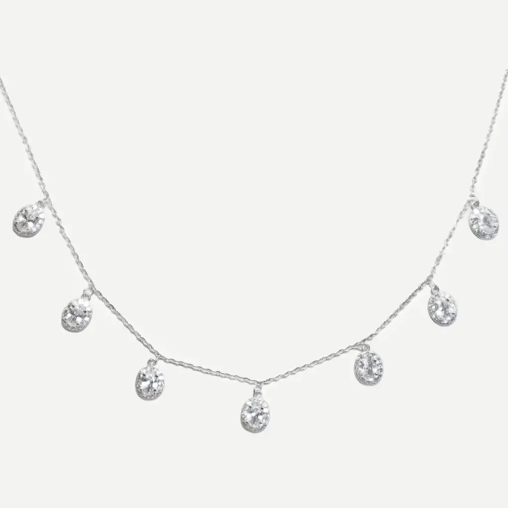Crystal Silver Choker
