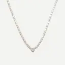 Golden Heart Tennis Necklace