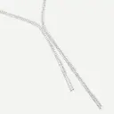 Long Silver Y Tennis Necklace