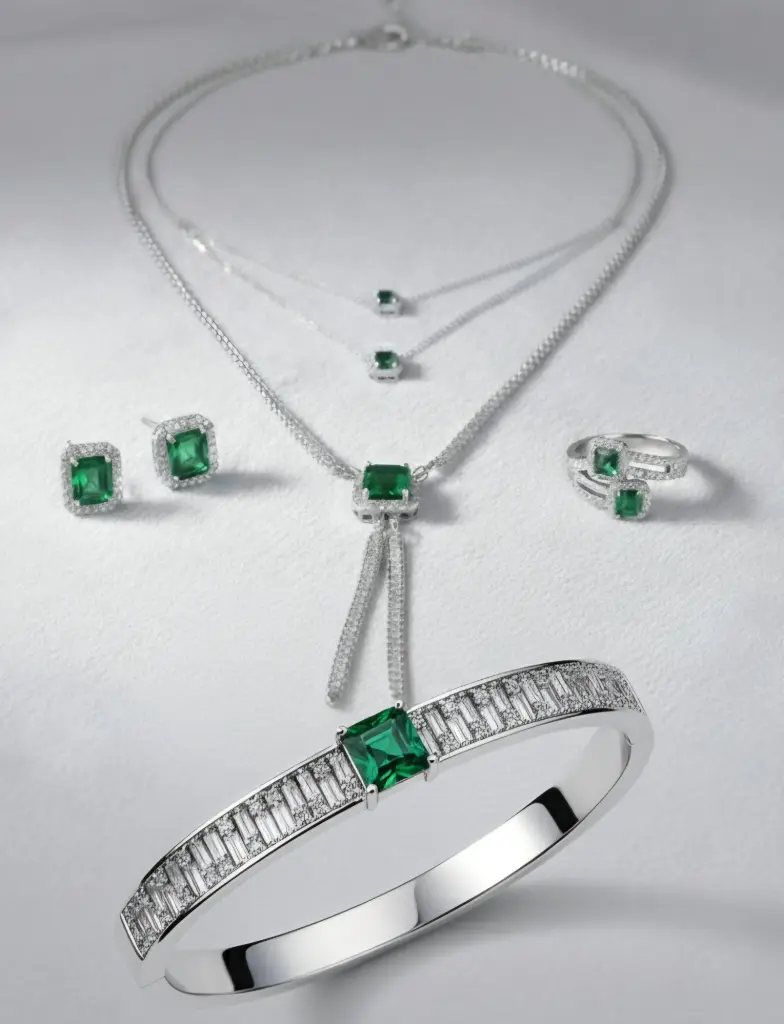 Green Crystal Set