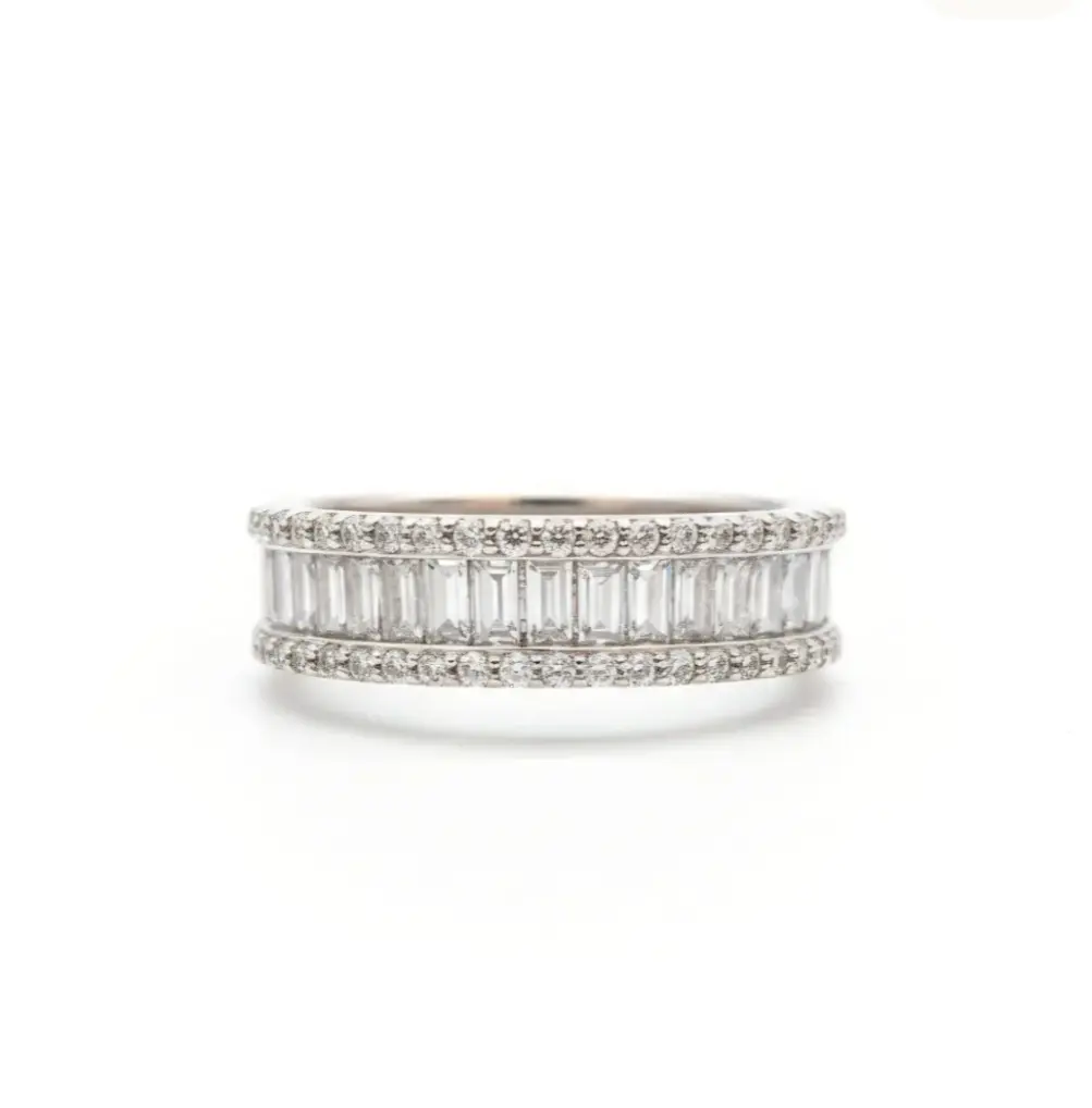 Crystal Baguette Ring 