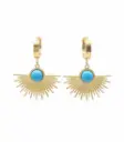 Turquoise Fan Dangles