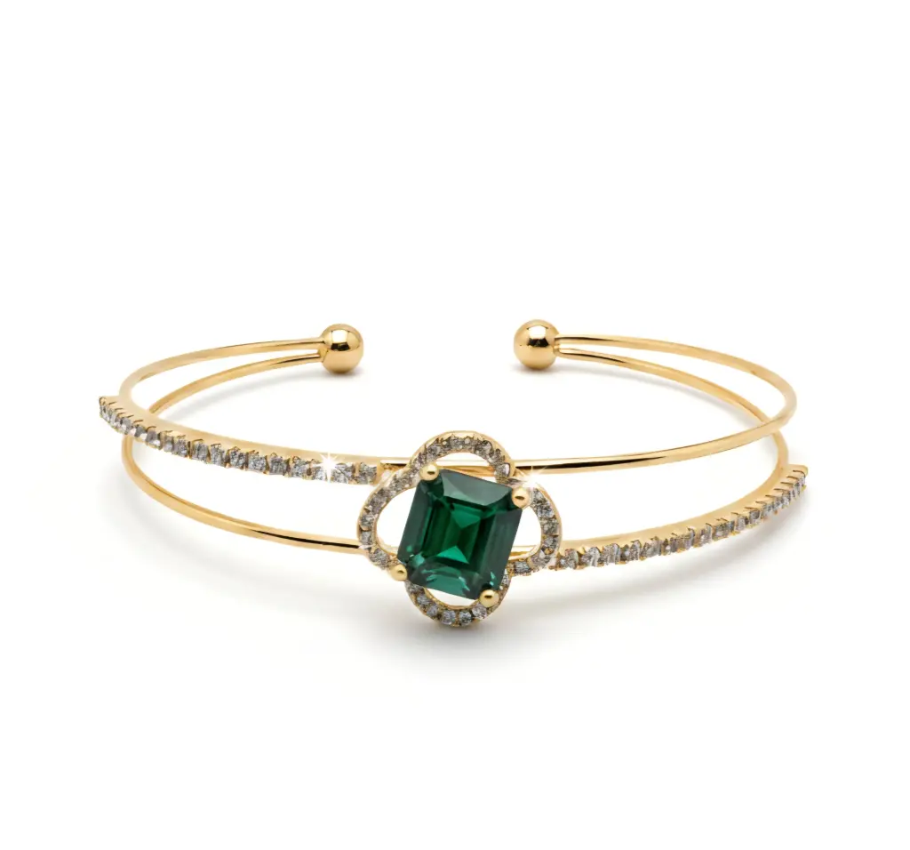 Aqua Flower Bracelet