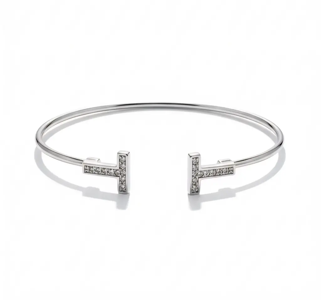 Silver T Cuff