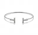 Silver T Cuff