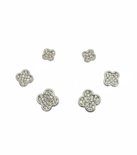 Floral Petal Trio Earrings