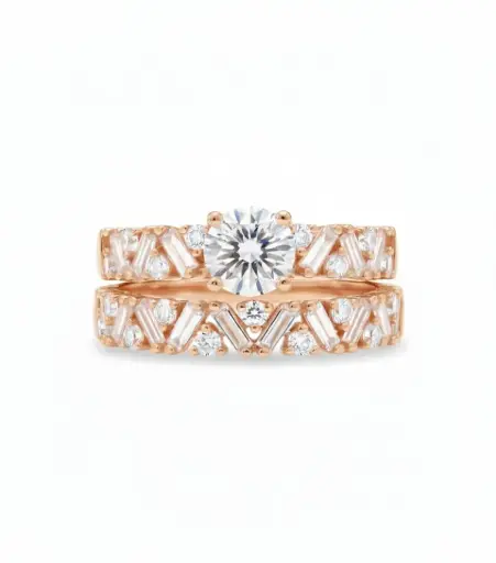 Axis Solitaire & Channel Ring