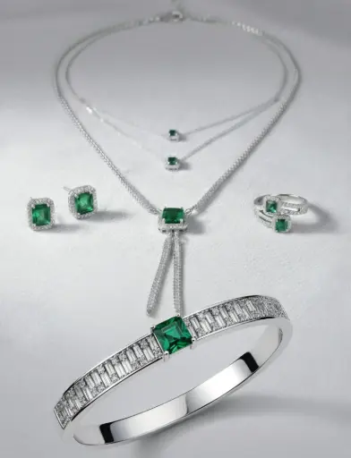 Green Crystal Set