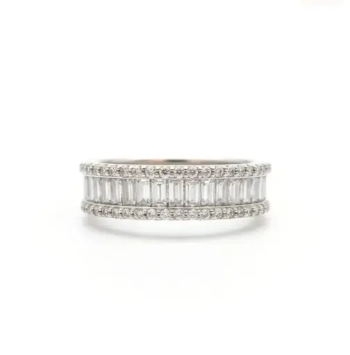 Crystal Baguette Ring 