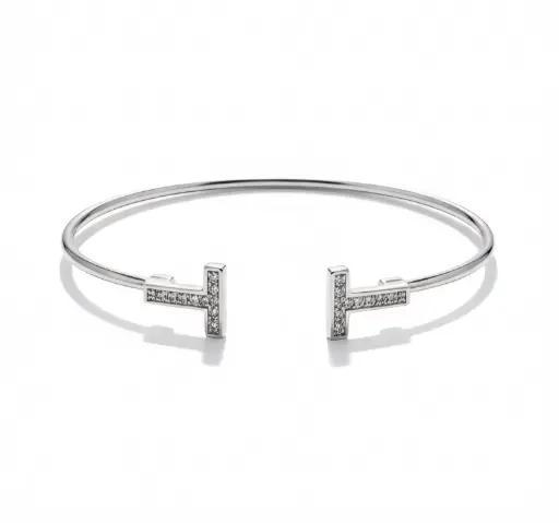 Silver T Cuff