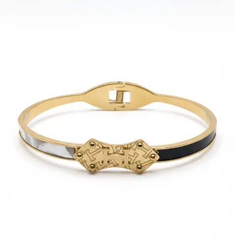 Nacre and Black Bracelet